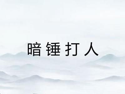 暗锤打人