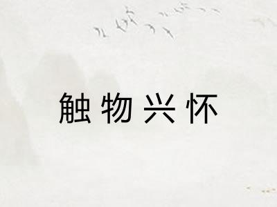 触物兴怀