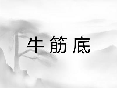 牛筋底