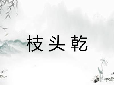 枝头乾