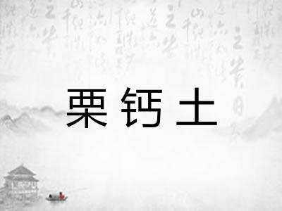 栗钙土