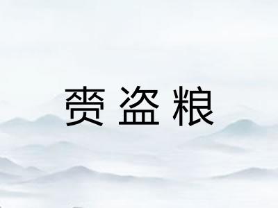 赍盗粮
