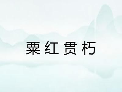 粟红贯朽