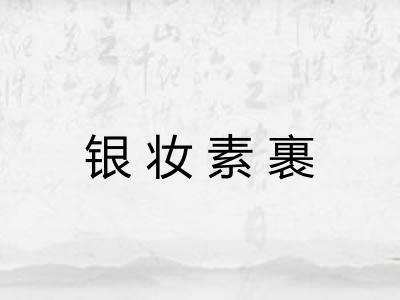 银妆素裹