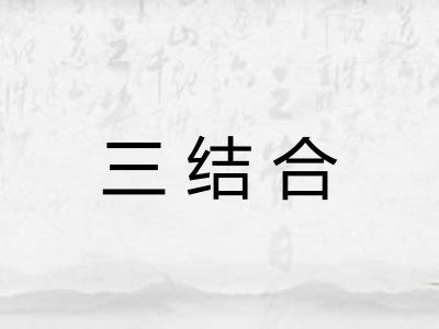 三结合