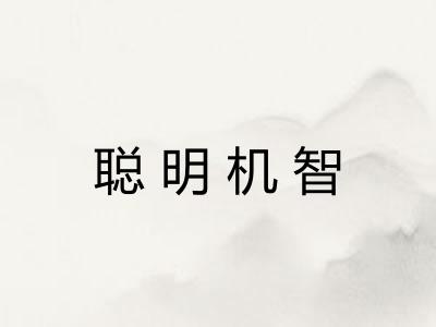 聪明机智