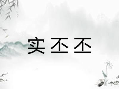 实丕丕