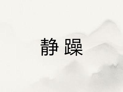 静躁