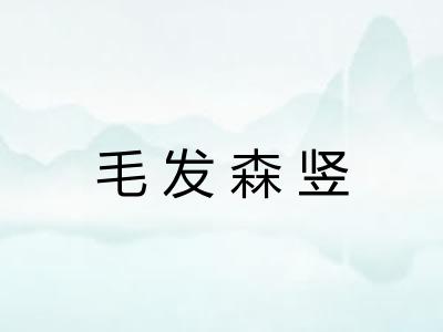 毛发森竖