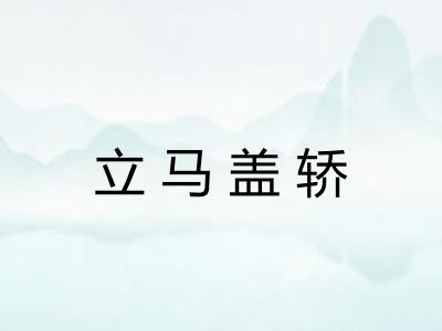 立马盖轿