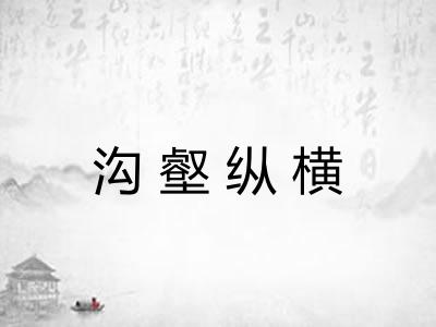 沟壑纵横