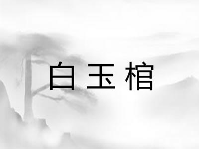 白玉棺