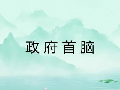 政府首脑
