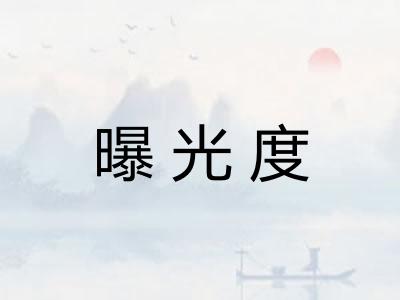 曝光度