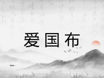 爱国布