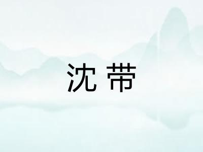 沈带