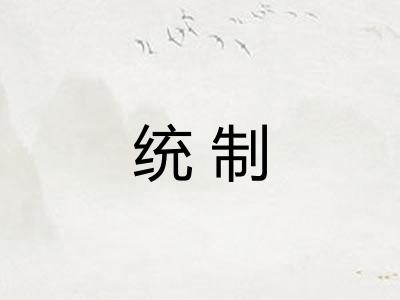 统制