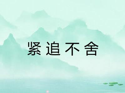 紧追不舍