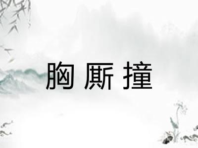 胸厮撞