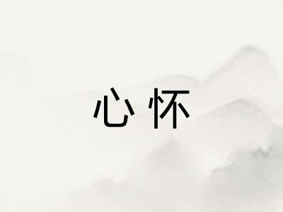 心怀
