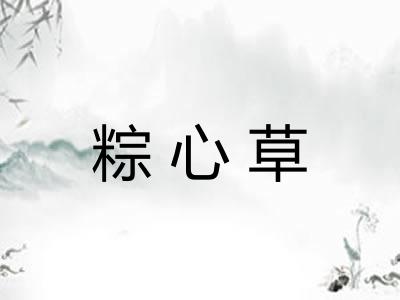 粽心草