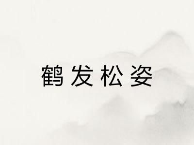 鹤发松姿