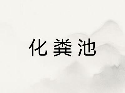 化粪池