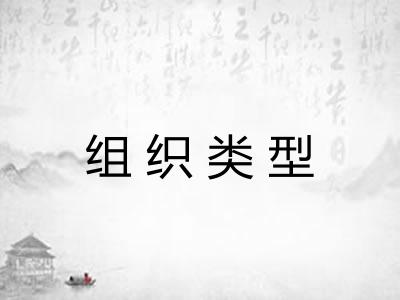 组织类型