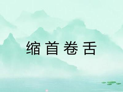 缩首卷舌