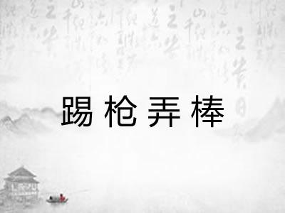 踢枪弄棒