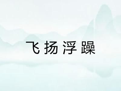 飞扬浮躁