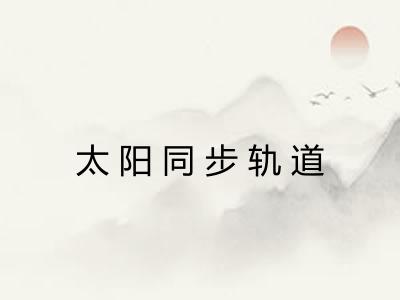 太阳同步轨道