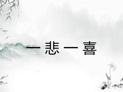 一悲一喜