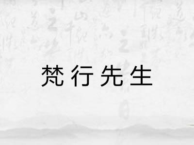 梵行先生