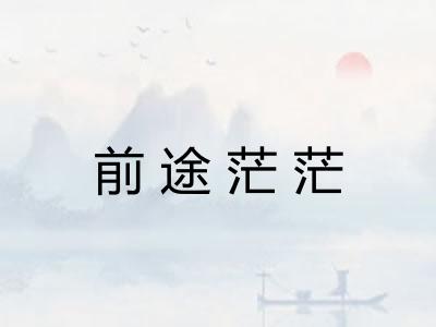 前途茫茫