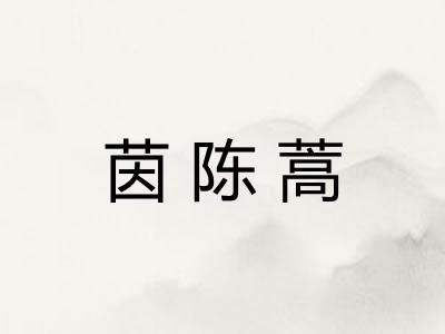 茵陈蒿