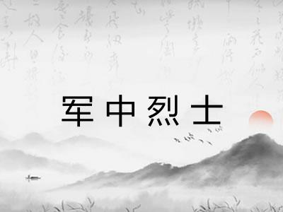 军中烈士