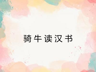 骑牛读汉书