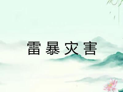 雷暴灾害