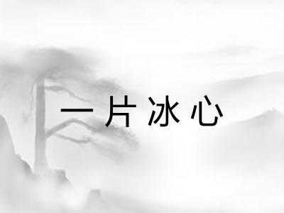 一片冰心