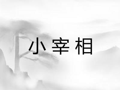 小宰相