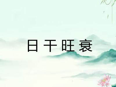 日干旺衰