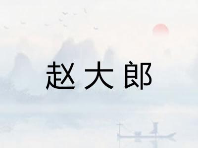 赵大郎