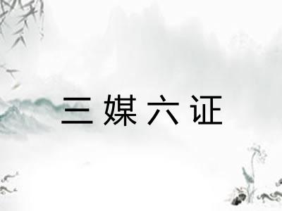 三媒六证
