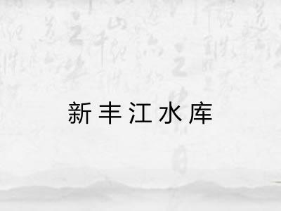 新丰江水库
