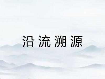 沿流溯源