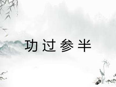 功过参半