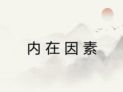 内在因素