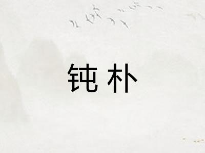 钝朴