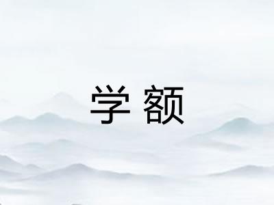 学额